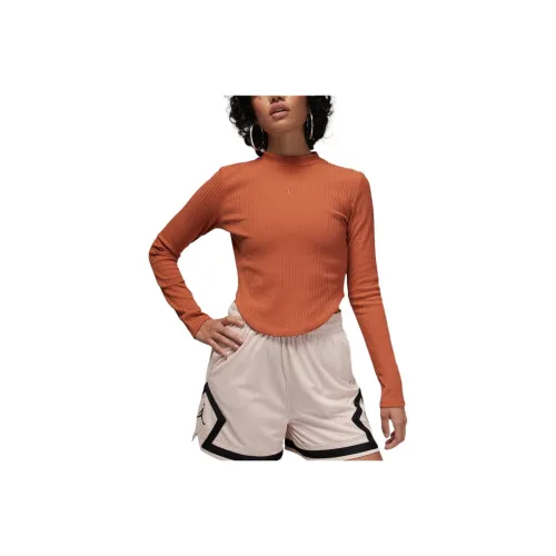 Джордан T Рубашка Женская Серый Персиково-Красный