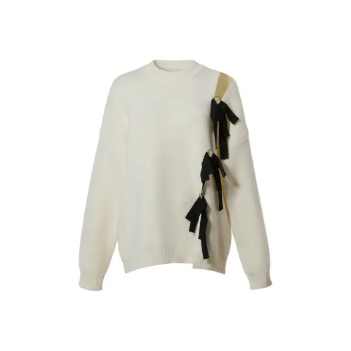 LOFT SHINE Свободный крой Свитер Женский Экрю