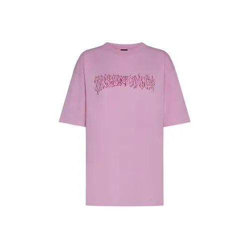 Balenciaga T-рубашка с рукавом-кид свободный крой женский розовый