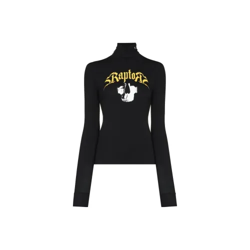 RAF SIMONS Черные Женские Футболки