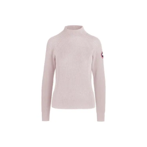 Canada Goose Свитер Женский Мягкий Светло-Розовый