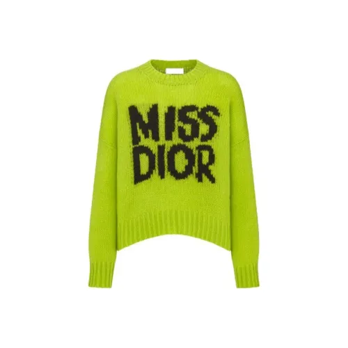 DIOR SS24 Свитер Женские Ромб Зеленый