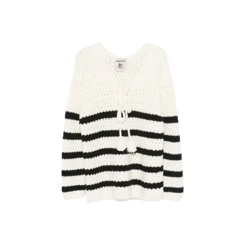 Semicouture Свитер Женский Черный Белый