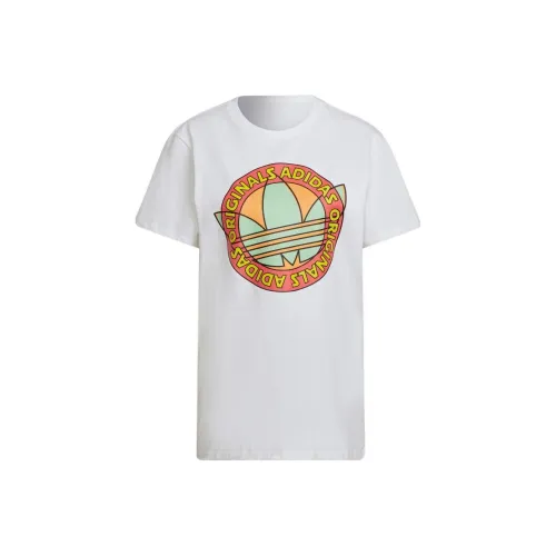 Adidas Originals Summer Surf Стандартная T-рубашка Женская Белая Японская версия