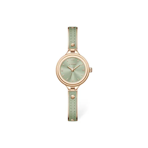 SCOTTIE Кварцевый механизм сплав ремешок женские часы зеленый циферблат