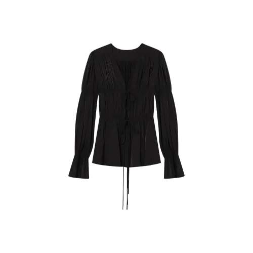 THE SEA LIFE CROP TOP Женские Черный маг