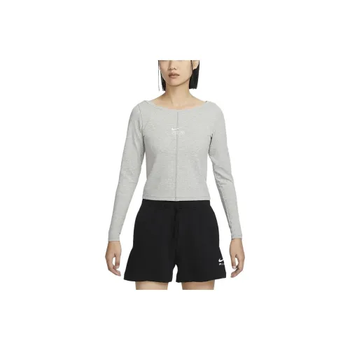 NIKE Серые Женские Футболки