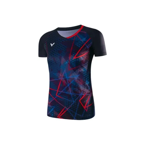 VICTOR Бадминтон Джерси Женские Черный