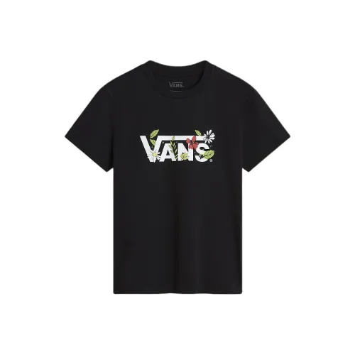 VANS Foliage Crew Черные Женские Футболки