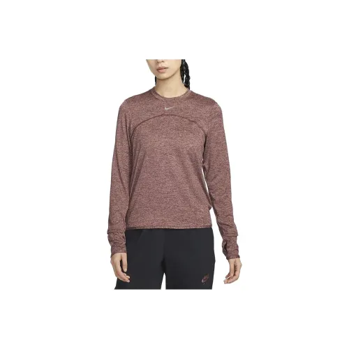 Nike Dri Fit Swift Элемент UV T Рубашка Женские Бордовый