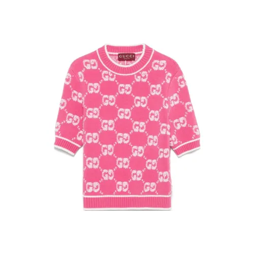 GUCCI Свитер Женский Темно-Розовый