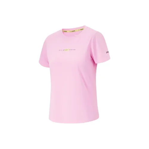 LINING T-Shirt Женская Ромб Розовый