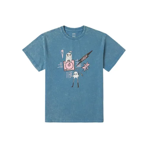 Vans SS25 Стандартная T-рубашка Женская Синяя