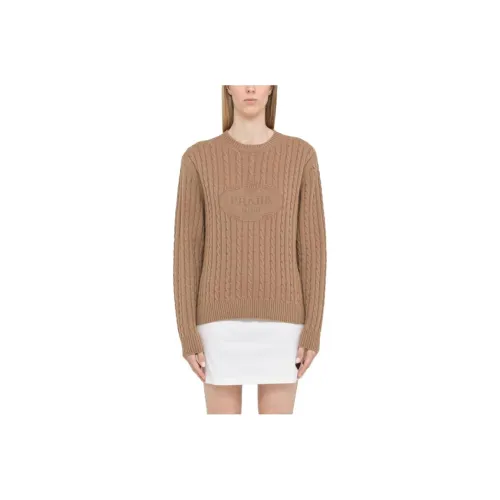 PRADA Коричневые Женские Свитеры