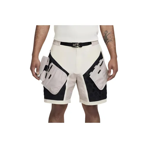 Nike ISPA Спортивные шорты Unisex Light Костяной белый Луна Particle Серый Черный