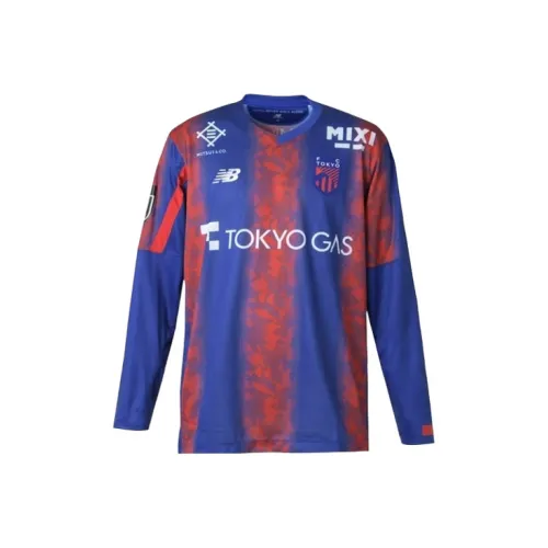 New Balance Футбол Джерси Мужской Синий Красный