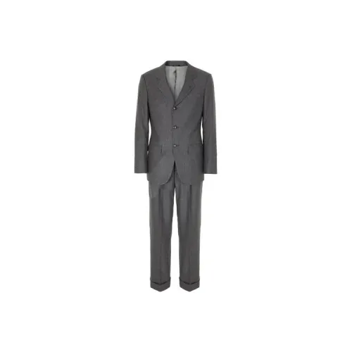 GIORGIO ARMANI Темно-серый Мужской Деловой костюм