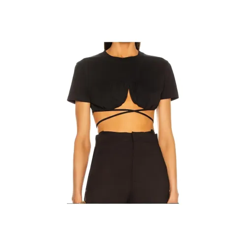 Jacquemus CROP TOP Женский Черный