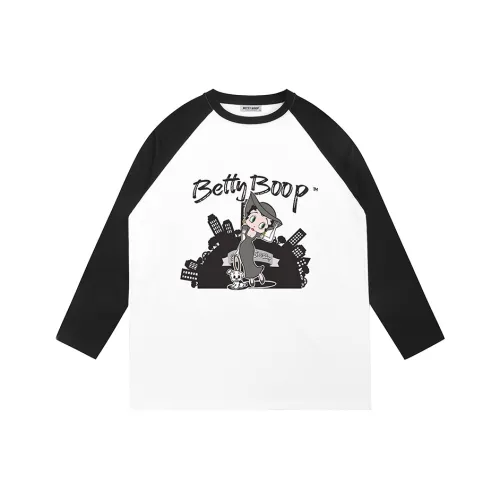 Betty Boop T-рубашка Женская Белая Черная