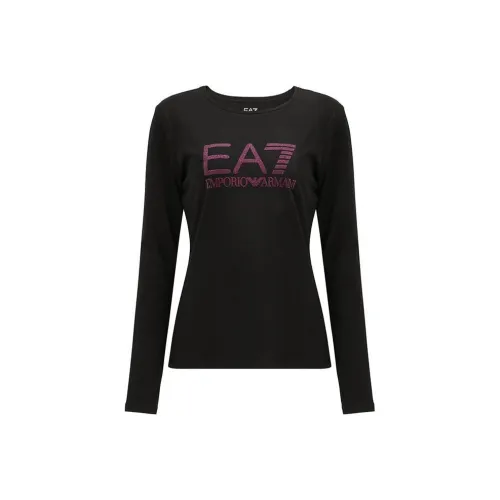 EMPORIO ARMANI EA7 T Рубашка Женская Черная