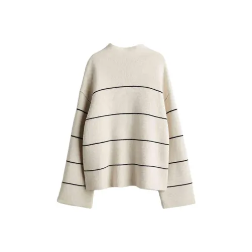 H&M Крем/Полосы Женские Свитеры