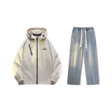 Set (Khaki Top + Vintage Blue Jeans)  
Комплект (Хаки Топ + Винтаж Синие Джинсы)