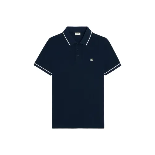 Celine Поло Мужское Морской Синий