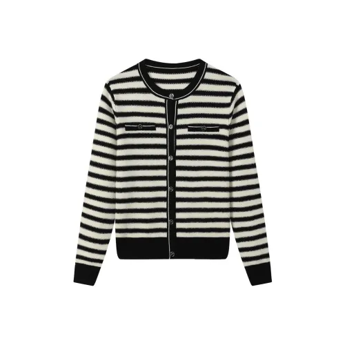 H YXIANG Свитер Женские Черный Белый