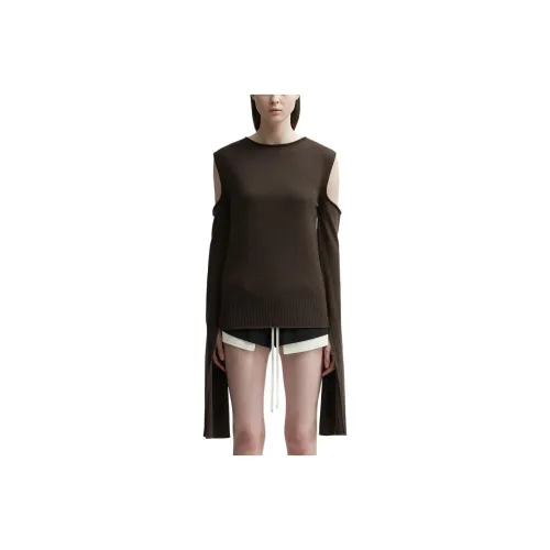 RICK OWENS Коричневый Женские Свитеры