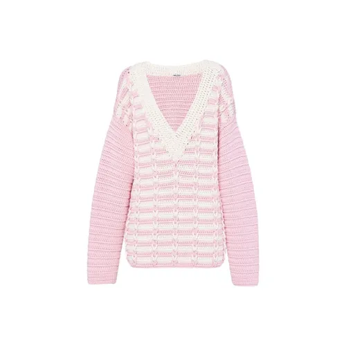 MIU MIU FW21 Свитер Женский Розовый