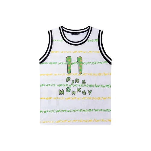 FireMonkey Баскетбольная Джерси Унисекс Белая