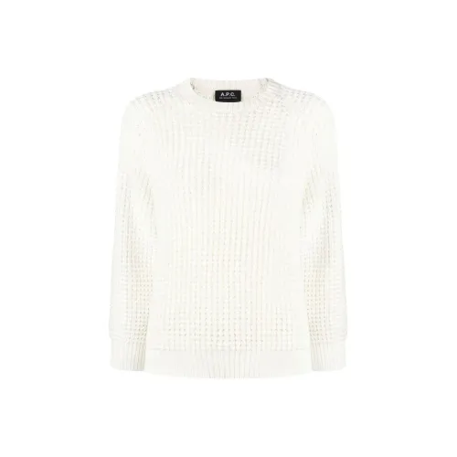 A.P.C Белые Женские Свитеры