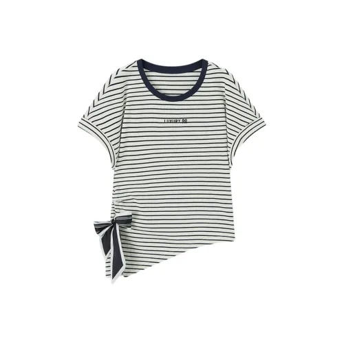 EICHITOO T-рубашка Женская Темно-синий Синий Полосы 24