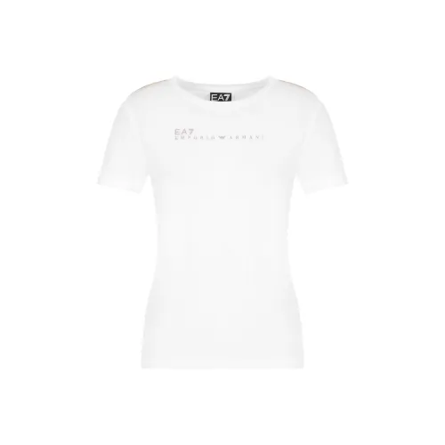 EMPORIO ARMANI EA7 Стандартная футболка Женская Белая
