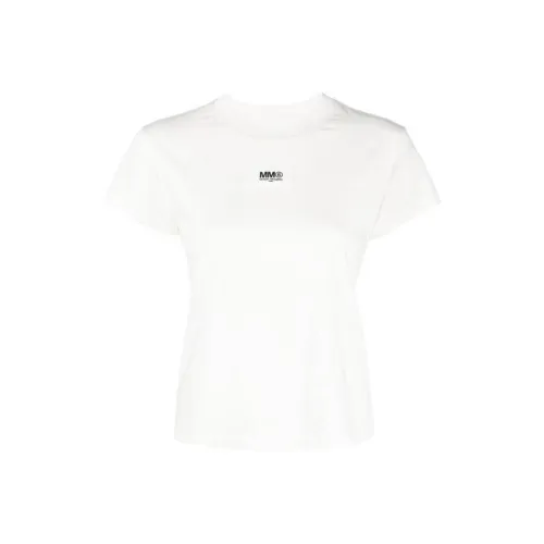 MM6 Maison Margiela совместный бренд FW22 Стандартная рубашка T Женская Белая