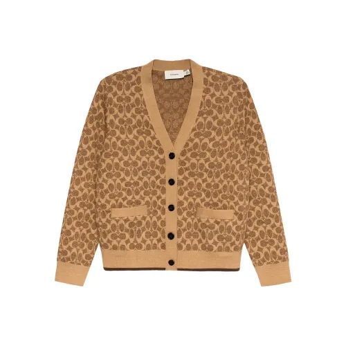 COACH Коричневые Женские Свитеры