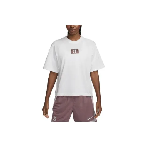 nike Т-рубашка с рукавом-трубкой женская цвет слоновая кость