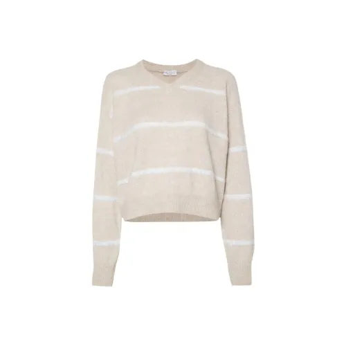 BRUNELLO CUCINELLI FW24 Свитер Женский Бежевый