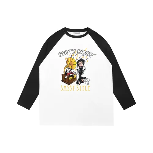 Betty Boop T-Shirt Унисекс Белый Черный