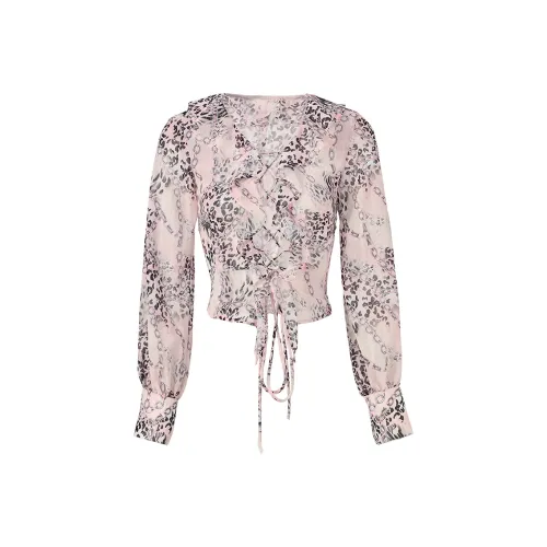 JYOSEI Розовый Женские Короткие Топы