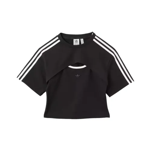 Adidas Originals SS25 T-Shirt Женская Черный Белый