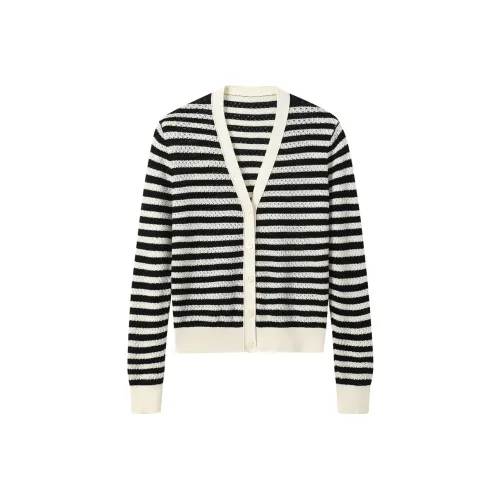 H YXIANG Свитер Женский Натуральный Белый