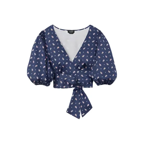 Kate Spade SS24 CROP TOP Женские Морской синий