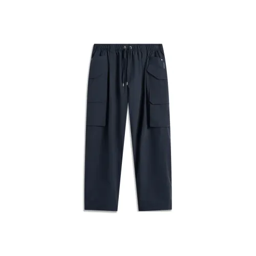 LINING Sports Life Collection Глубокий Синий Мужские Спортивные Брюки