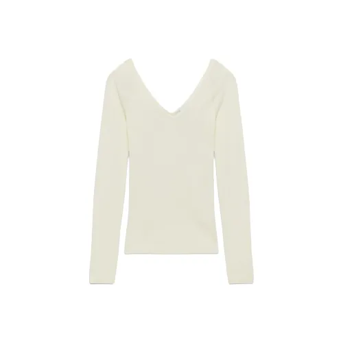 ARITZIA FW24 WILFRED Siena Мериносовая шерсть Свитер Женские Светлая береза Светлая береза