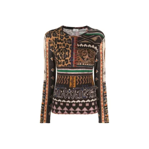 ETRO Коричневые Женские Свитеры