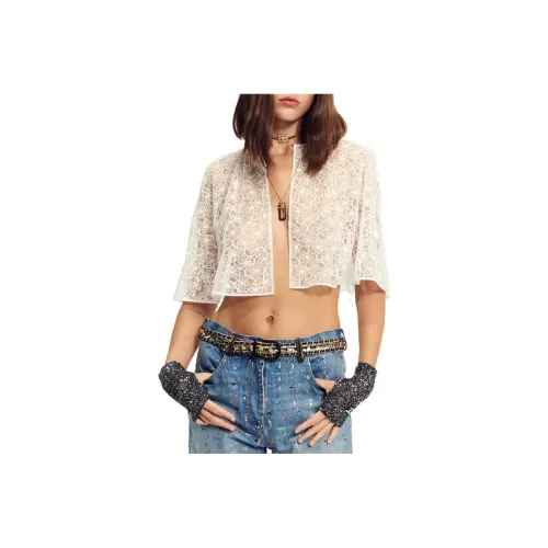 CHANEL Белый Женские Короткие Топы