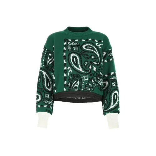 sacai Зеленый Женские Свитеры