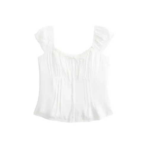 Hollister T-рубашка Женская Белая