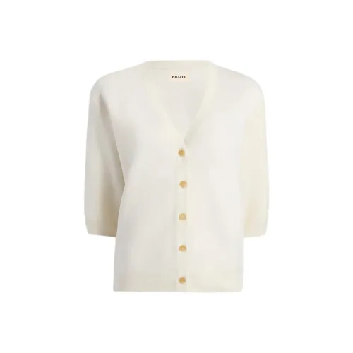 KHAITE PF24 The TEDI Кардиган Свитер Женские Глазурь Глазурь Цвет